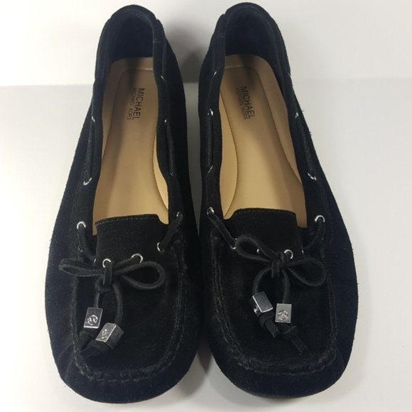Michael Kors Sutton Black Suede Driving 